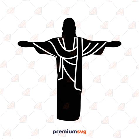 Jesus Silhouette Svg Cut And Clipart File Jesus Svg Vector Premiumsvg