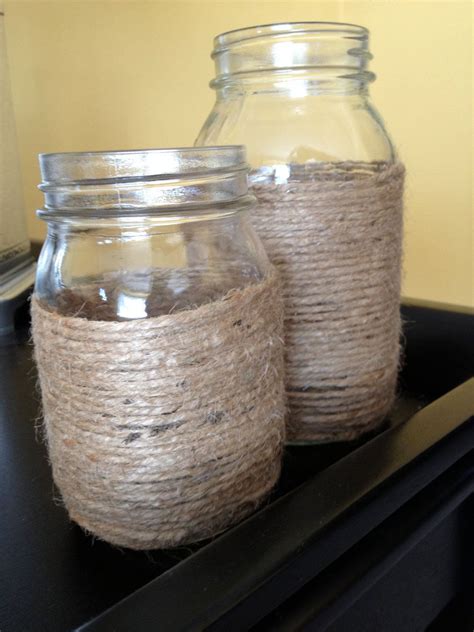 Twine Mason Jars Another Clever Idea Mason Jar Fun Mason Jar