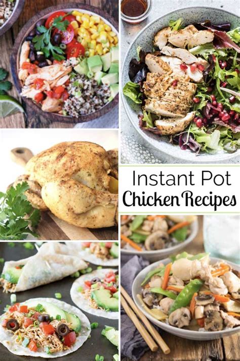 20 Healthy Instant Pot Chicken Recipes Easy Dinner Ideas