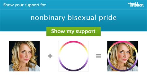 Nonbinary Bisexual Pride Support Campaign Twibbon
