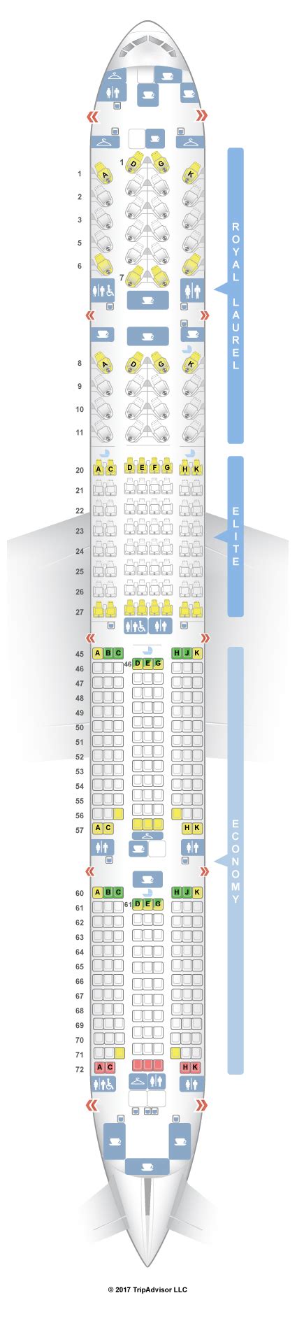 Seat Map Boeing 777 300er Qatar Airways