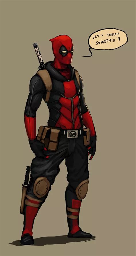 Deadpool Redesign Sketch By Fonteart On Deviantart Deadpool Comic