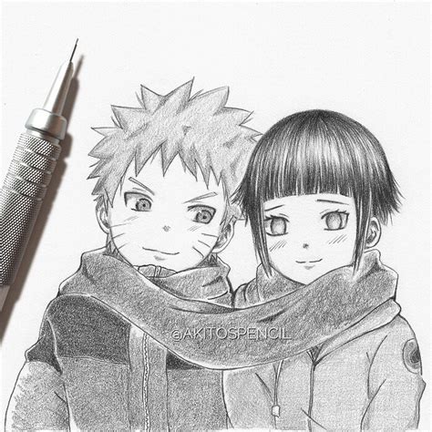 Naruto And Hinata Drawing Skill