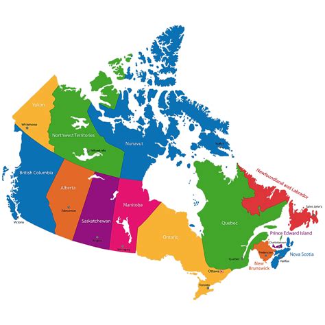 Capital Cities Of Canadas Provincesterritories Worldatlas