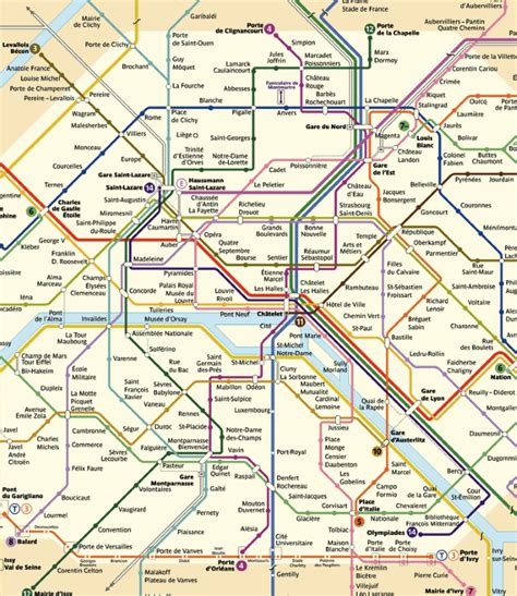 Printable Paris Metro Map Printable Rer Metro Map Pdf
