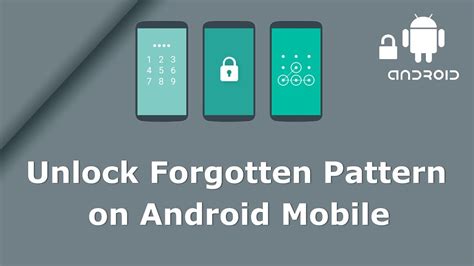 How To Unlock Android Phone Pattern Lock If Forgotten Youtube