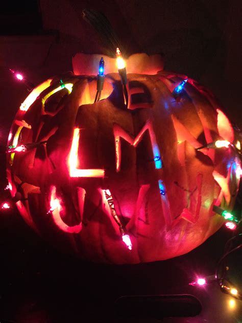 Netflix released a disturbing new teaser for stranger things 2 just in time for fall, which features sheriff hopper (david. Stranger Things inspired pumpkin | Stranger things ...