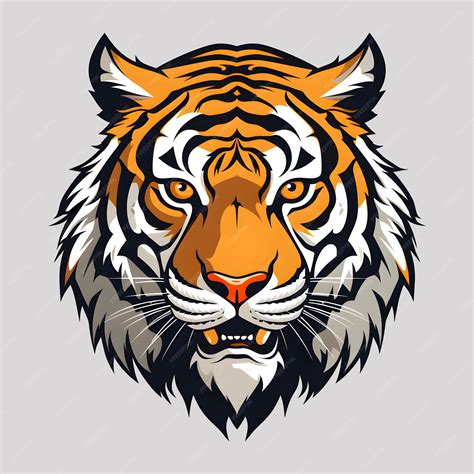 Premium Vector Tiger Head Vector