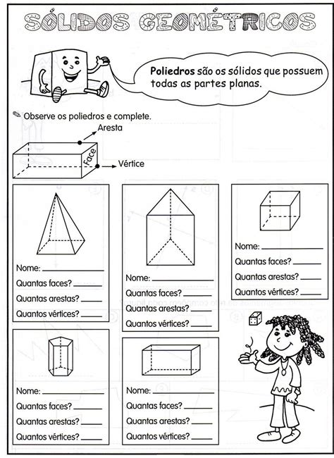 Atividades Sólidos Geométricos 3 Ano Yalearn