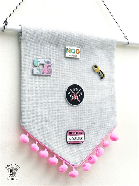 A Great Enamel Pin Display Idea Create A Banner For Your Favorite Pins With This DIY Enamel Pin
