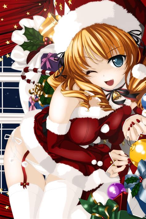 christmas 2015 anime iphone wallpaper 640×960 kawaii mobile