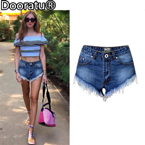 Dooratu 2017 New Summer Preppy Style High Waist Denim Shorts Women