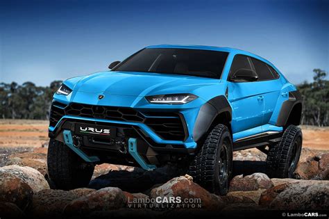 Lamborghini Urus Rendered With Tracks 6 Wheels And Crazy Limo Body