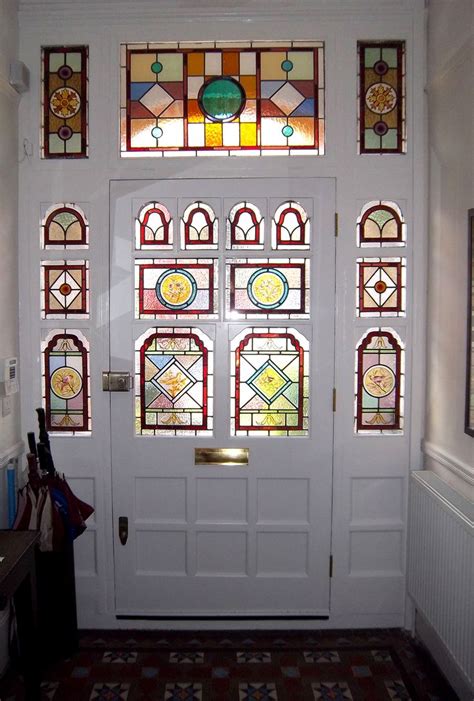 Beautiful Edwardian Front Door With Stained Leaded Glass A Hallway To Impress Lovingly