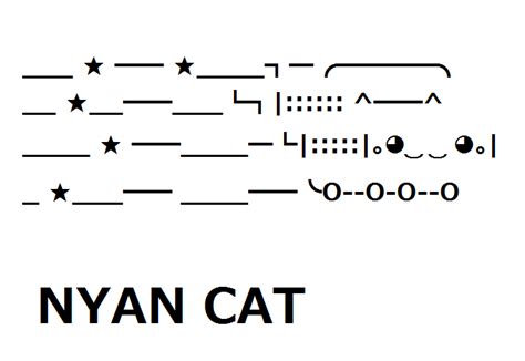 Nyan Cat Text Art