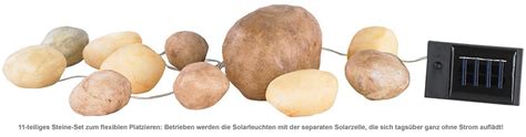 Neuer, unbenutzter und unbeschädigter artikel in nicht geöffneter originalverpackung (soweit eine verpackung vorhanden ist). Leuchtsteine Set - Solar Gartenleuchten als LED Steine 11 ...