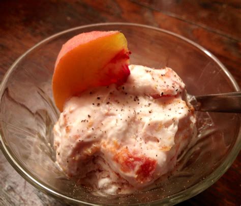 Recipe Peach Pepper Ice Cream Danielle Hatfield