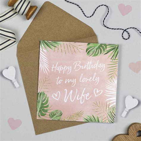 California Wife Birthday Card By Michelle Fiedler Design Husband
