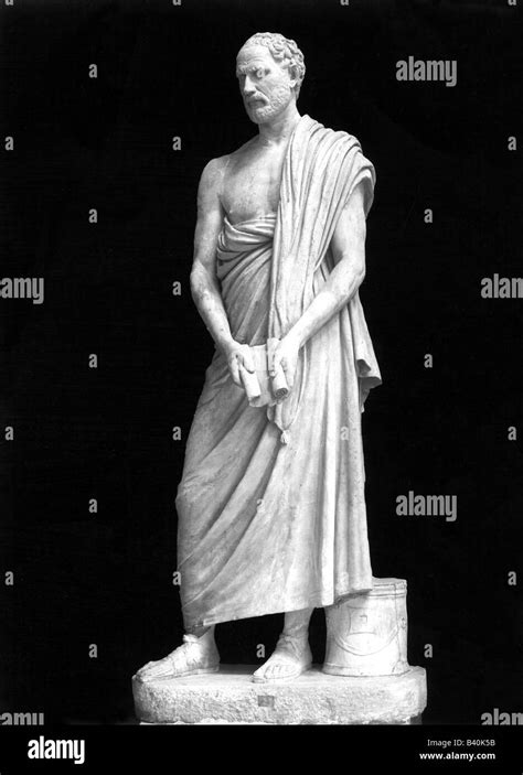 Demosthenes, 384 - 322 B.C., Greek orator, full length, statue, Vatican
