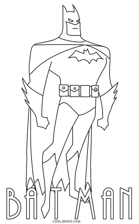 Dibujos De Batman Para Colorear Páginas Para Imprimir Gratis