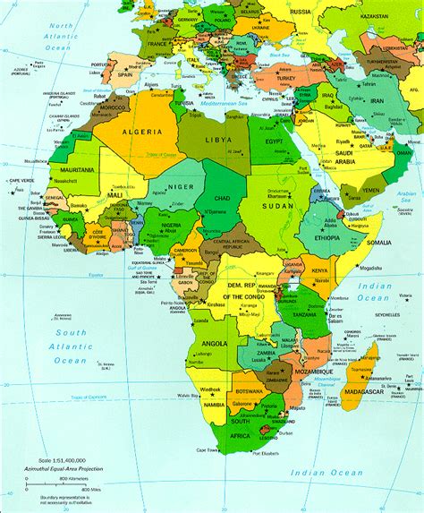 Africa Map Region Country Map Of World Region City