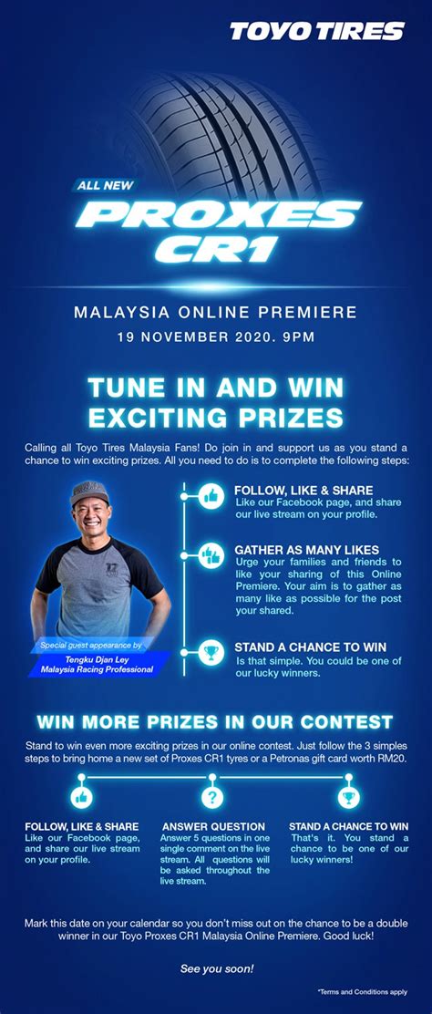 Layari jkjr untuk maklumat lanjut mengenai keselamatan jalan raya. Pelancaran Toyo Proxes CR1 19 November ini - rebut peluang ...