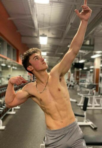 shirtless male beefcake muscular gym jock arm pit flexing hunk photo 4x6 b1044 ebay