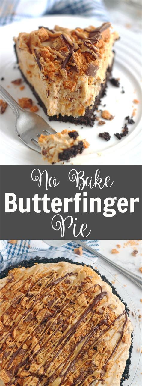 With these delicious pie rack, revel in savory fantasies. No Bake Butterfinger Pie - 5 Boys Baker