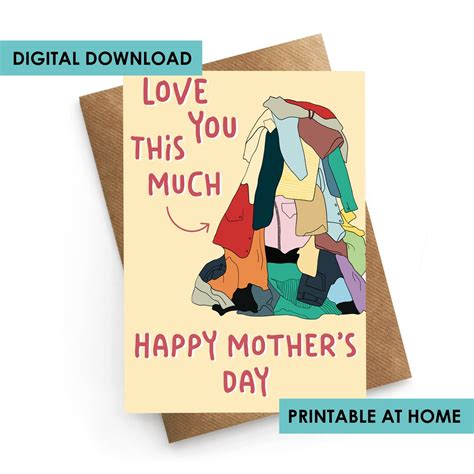 Printable Mothers Day Card Mothers Day Card Funny Mom Card Etsy
