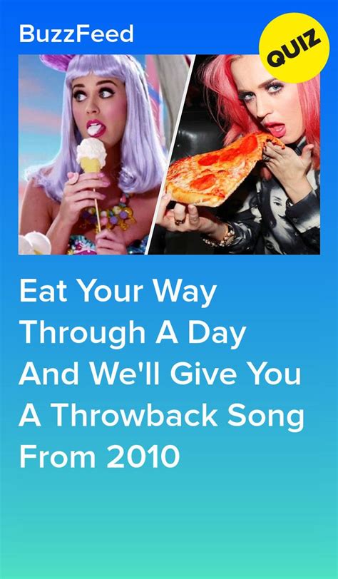 Eat Your Way Through A Day And We Ll Give You A Throwback Song From
