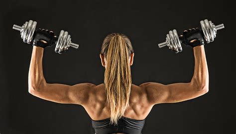 Hd Wallpaper Woman Holding Dumbbell In Focus Photography Muscles