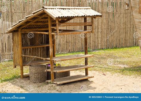Bamboo Hut Stock Image Image Of Folk Pavilion Relax 30523883
