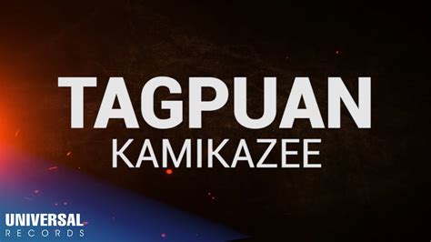 Kamikazee Tagpuan Official Lyric Video Youtube Music
