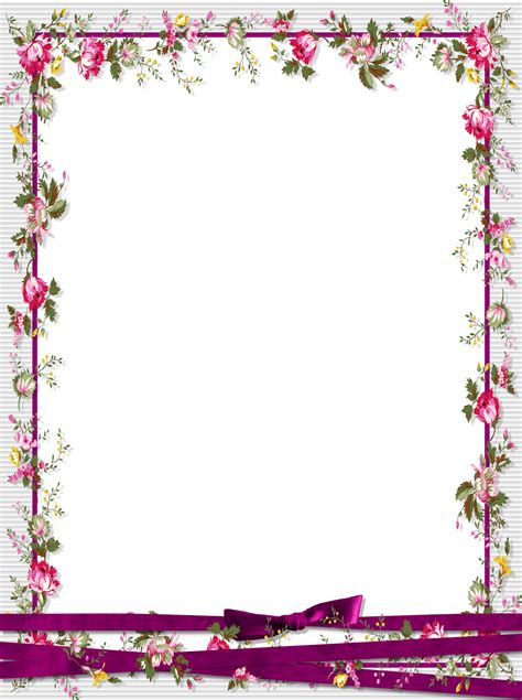 35 Latest Flower Border Frame Png Clipart Transparent Png Download