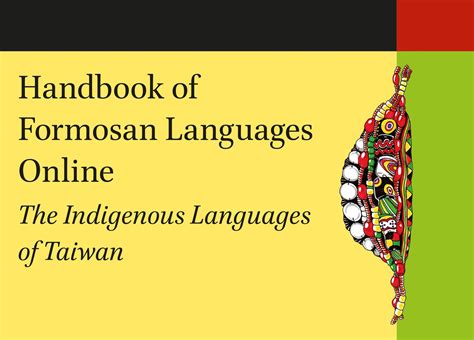 Handbook Of Formosan Languages The Indigenous Languages Of Taiwan