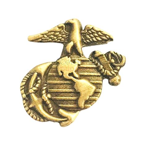 Vintage Brass Us Marine Corps Lapel Pin