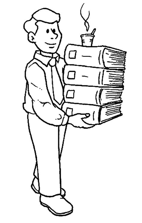 Librarian Coloring Pages Free Printable Coloring Pages For Kids