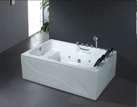 2 person indoor spa bath with oak edging freestanding jacuzzi whirlpool soaking hydromassage bathtub. No.B275 two person massage spa bathtub freestanding mini ...