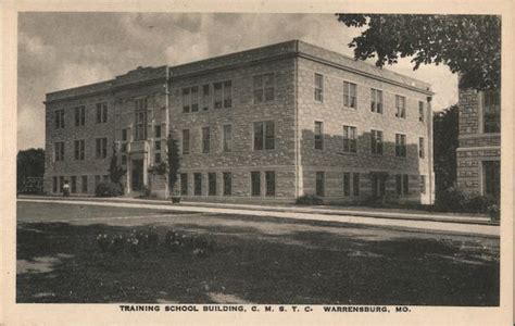 Training School Building Cmstc Warrensburg Mo Postcard