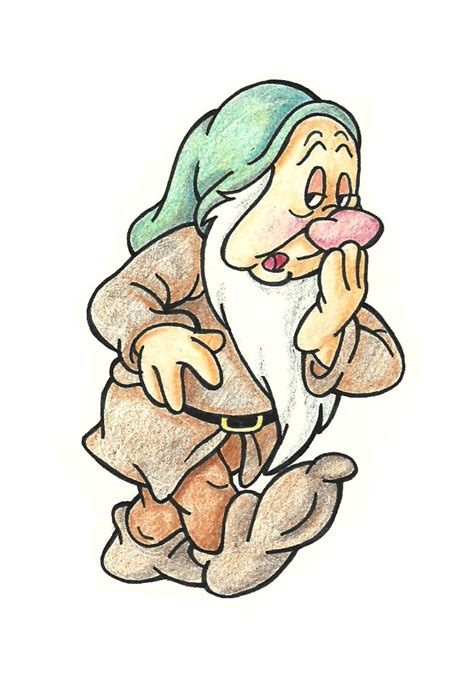 How To Draw Sleepy From The Seven Dwarfs 7 Steps With Pictures