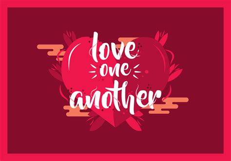 Love One Another Typography Vector 180937 Vector Art At Vecteezy