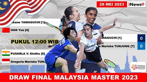 Jadwal Final Malaysia Master 2023 Hari Ini Live Inews Tv Jam 1200 Wib