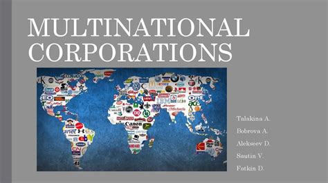 October 16, 2020 by deanne. Multinational corporations - online presentation