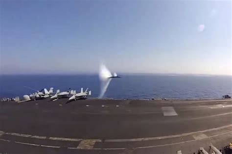 Watch Military Jet Create Sonic Boom As It Breaks Sound Barrier In This