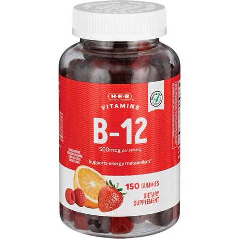 H E B Vitamin B12 Gummies Shop Vitamins A Z At H E B