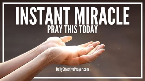 Prayer For Instant Miracle Powerful Prayer For A Miracle Today Youtube