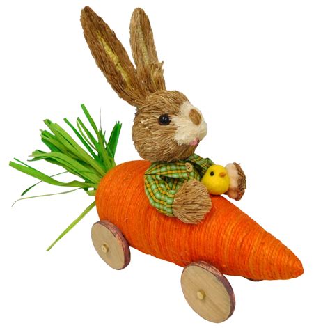 Easter Jubilee Rabbit In Carrot Car