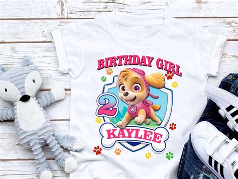 Paw Patrol Skye Birthday Shirt Paw Patrol Skye Skye Etsy Birthday