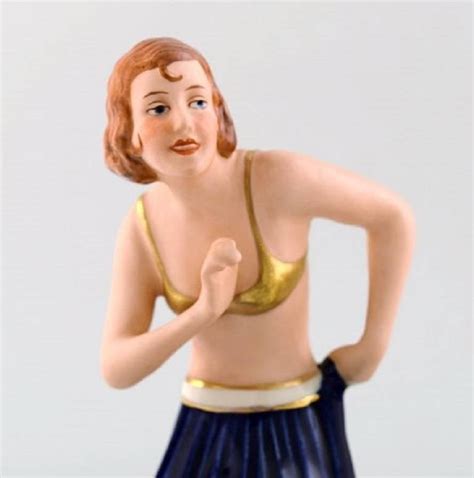 Art Deco Royal Dux Woman In Porcelain For Sale At Pamono
