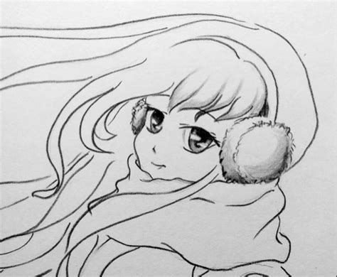 Learn How To Draw A Cute Anime Girl In A Winter Jacket